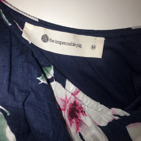 The Impeaccable Pig Floral One Shoulder Dress - Picture 4 of 5